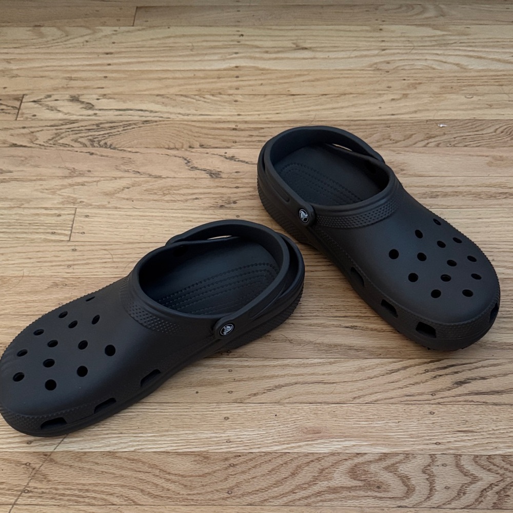 CROCS Black Loafers & Slip-Ons